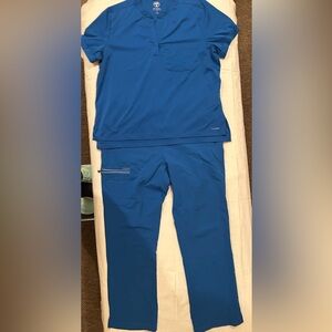 Healing Hands Classic Blue Scrub Set